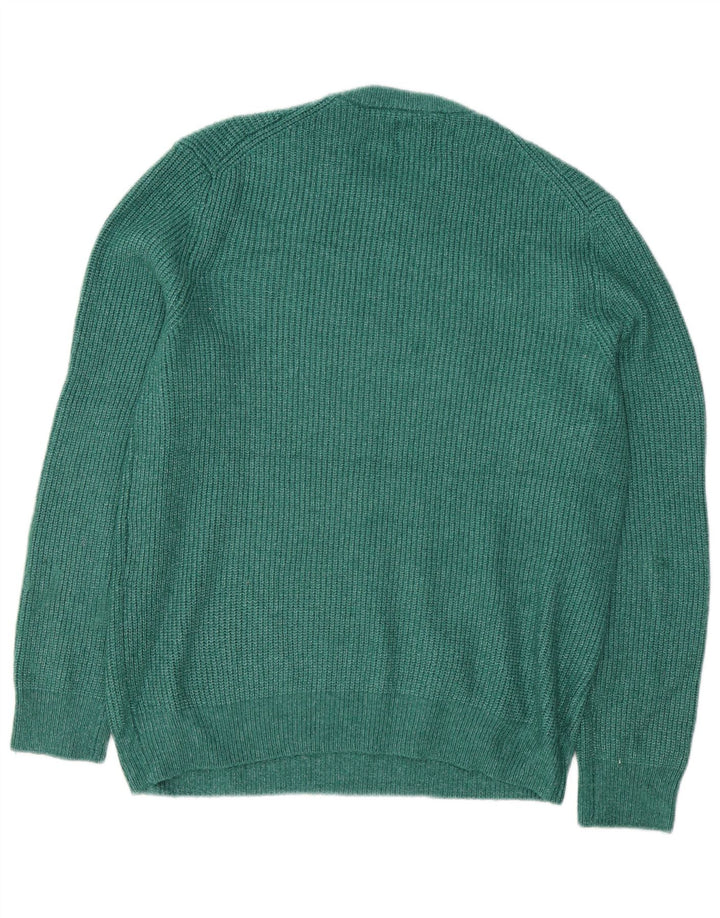 Suéter masculino Marks & Spencer com gola redonda, grande poliamida verde