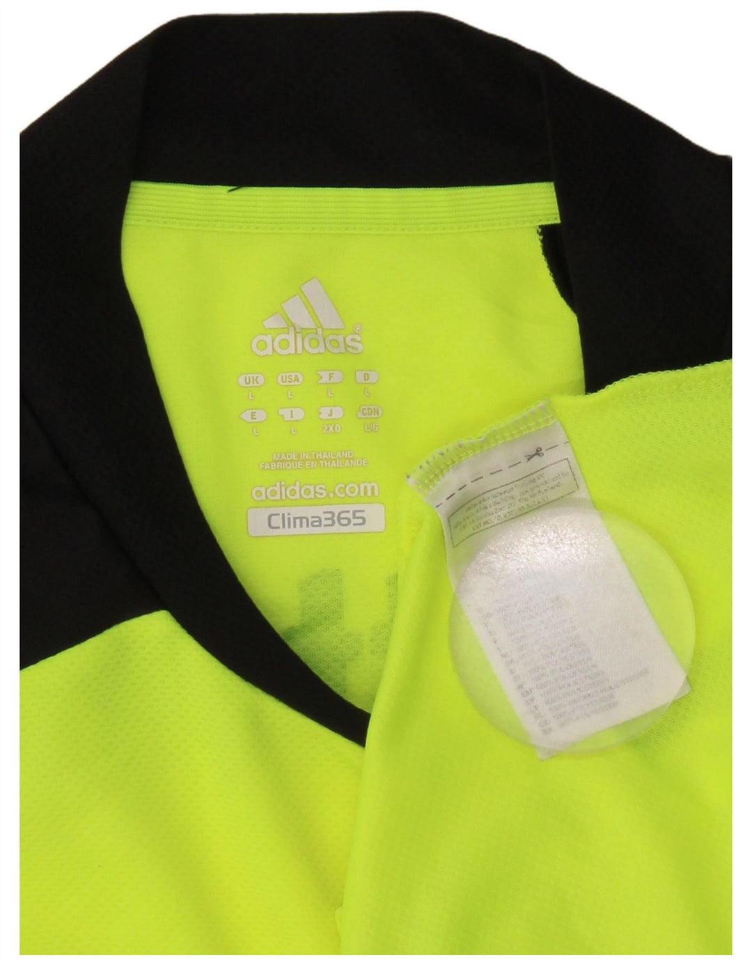 Adidas Mens Graphic T-Shirt Top Grande Verde Colorblock Poliéster