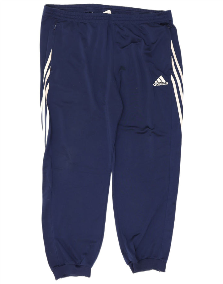 Calça de treino masculina Adidas Joggers 2XL azul marinho poliéster