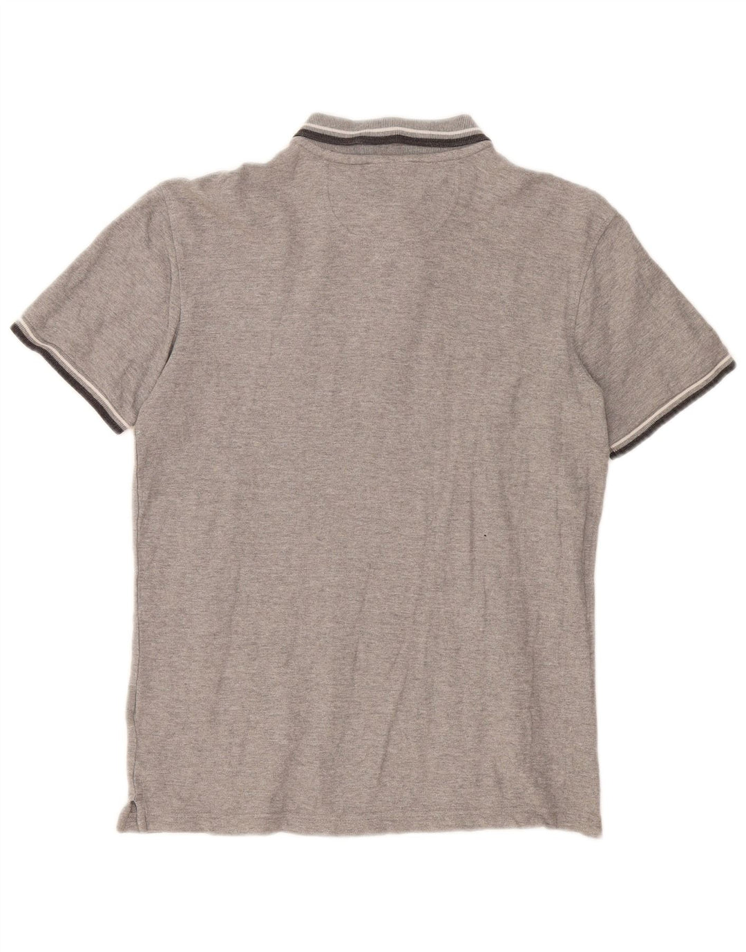 Camisa Polo Masculina Fila Pequena Listrada Cinza