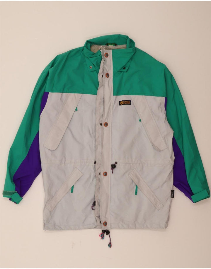 CIESSE PIUMINI Mens Rain Jacket IT 48 Medium Multicoloured Colourblock Vintage Ciesse Piumini and Second-Hand Ciesse Piumini from Messina Hembry 