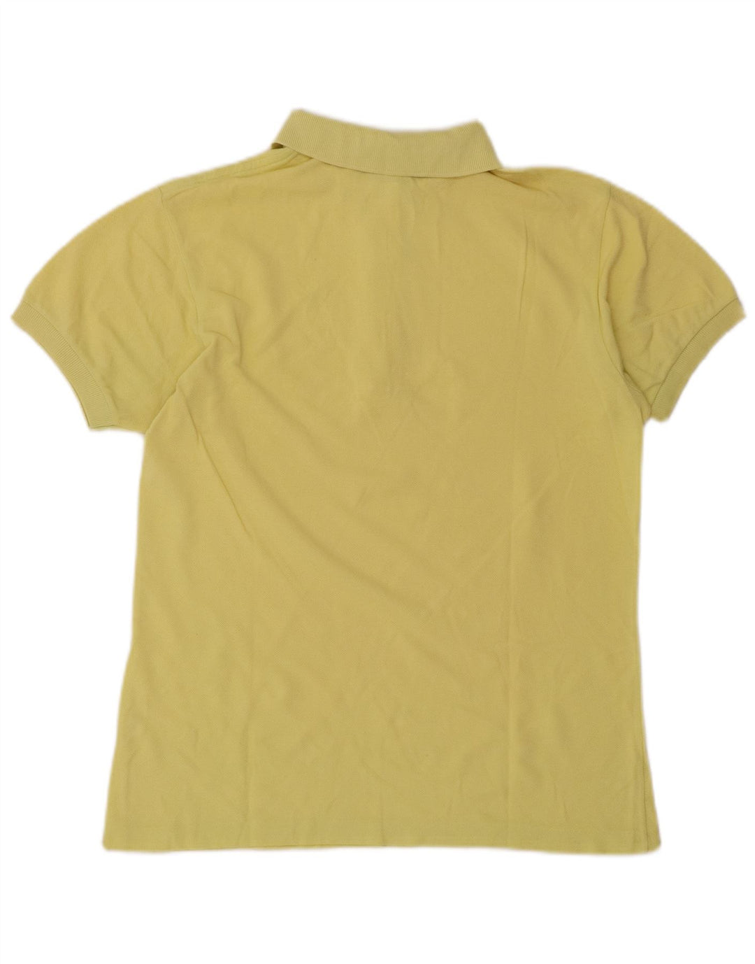 Camisa polo feminina Lacoste tamanho 40 algodão amarelo médio