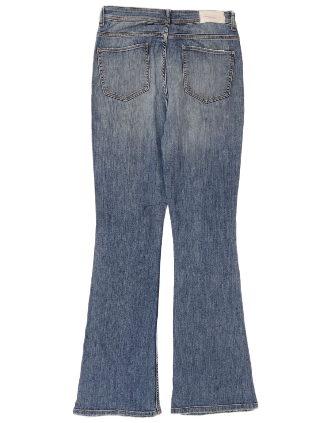 Zara Jeans feminino queimado EU 38 pequeno W28 L32 azul