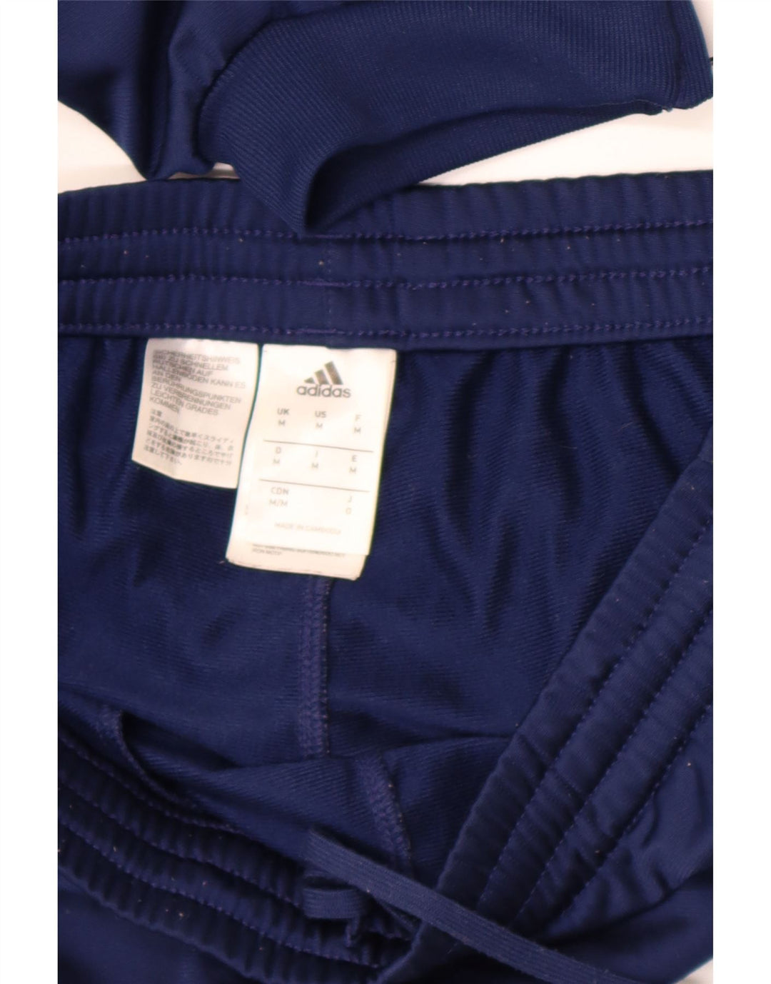ADIDAS Mens Calças de treino Joggers Médio Azul Marinho Poliéster