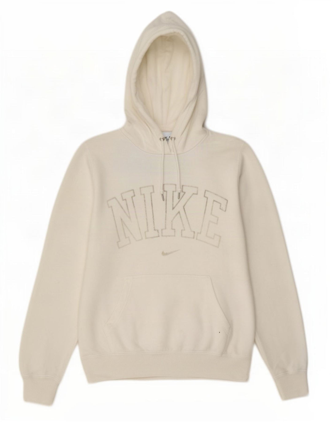 Nike masculino gráfico moletom com capuz médio algodão branco