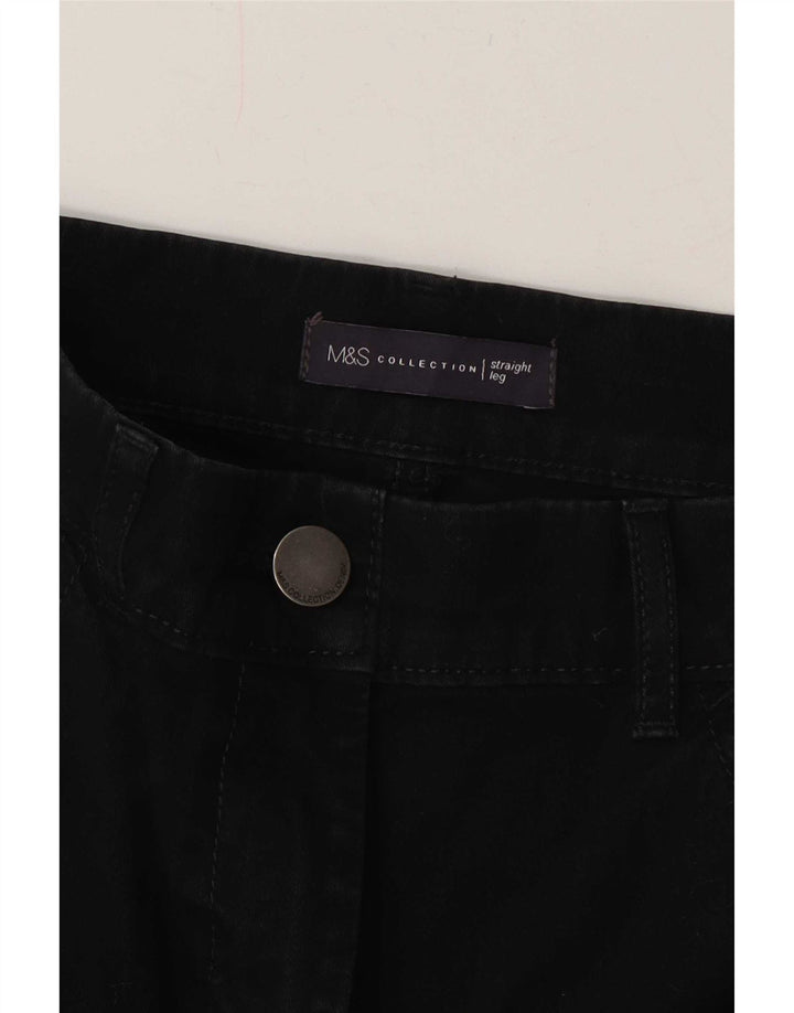 Jeans retos femininos Marks & Spencer W32 L30 preto