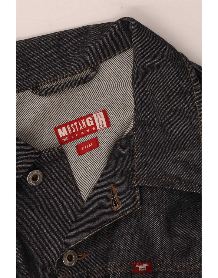 Jaqueta jeans masculina Mustang UK 42 XL azul marinho