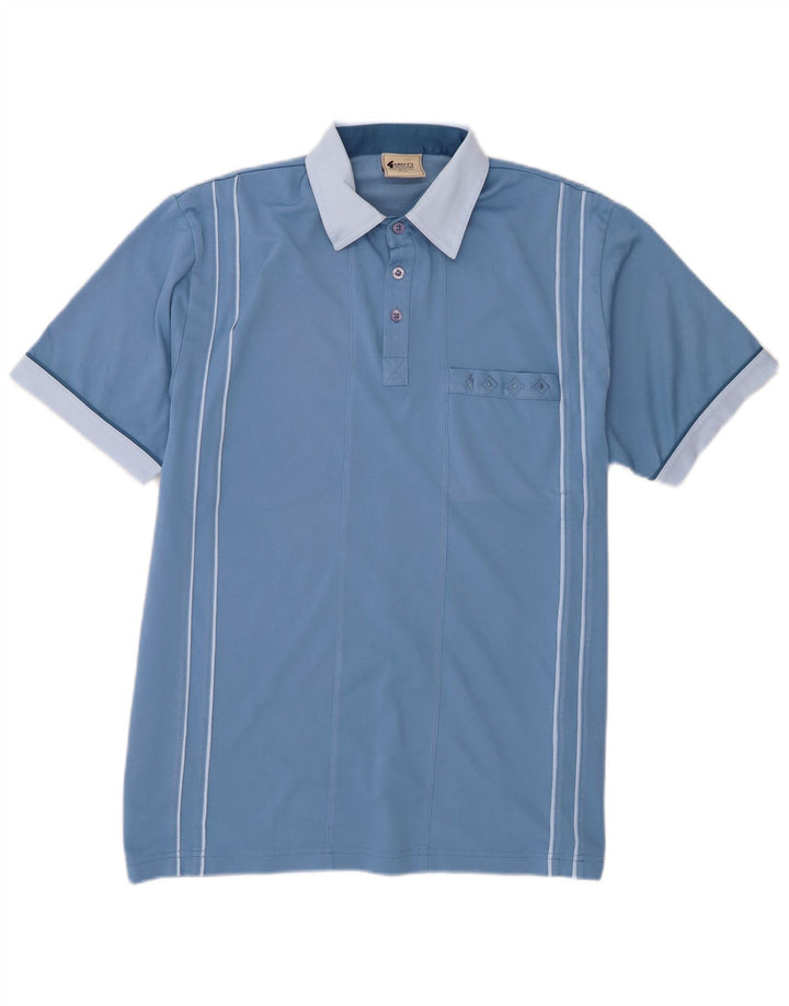 Camisa polo masculina Gabicci algodão colorblock azul médio