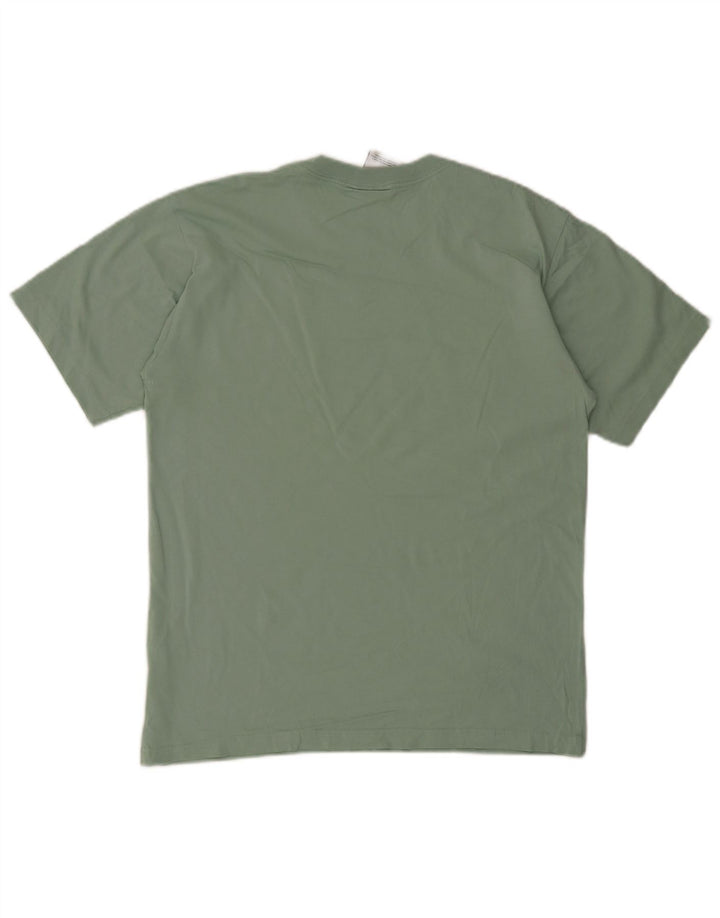 Adidas Mens Graphic T-Shirt Top Médio Algodão Verde