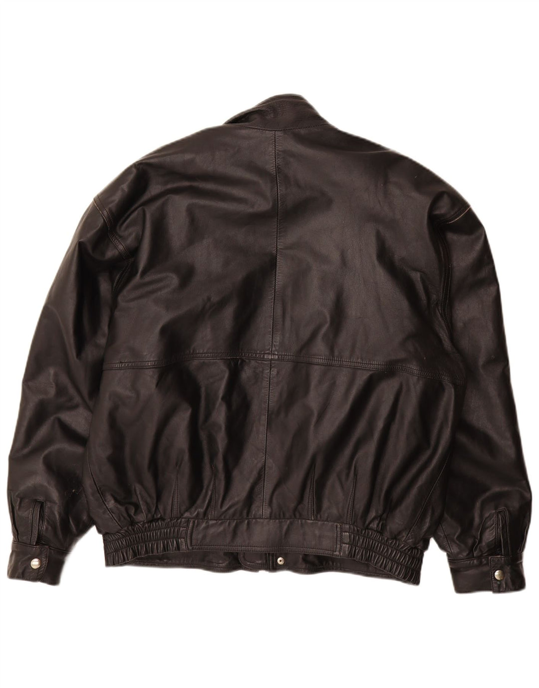 Jaqueta de couro masculina vintage UK 40 grande couro preto