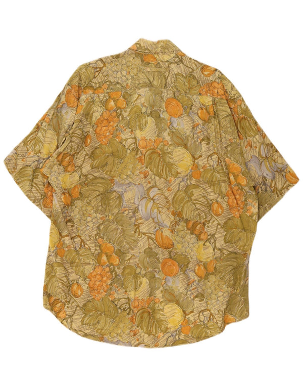 Camisa masculina de manga curta Daniel Dodd grande verde floral