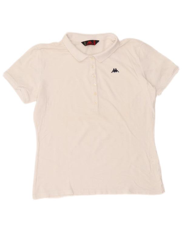 Camisa polo feminina Kappa UK 18 XL branca