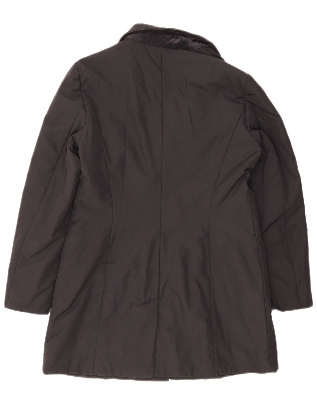 Sobretudo feminino Max & Co. UK 16 grande poliéster azul marinho