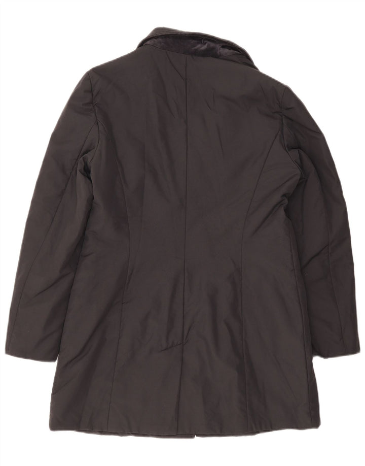 Sobretudo feminino Max & Co. UK 16 grande poliéster azul marinho