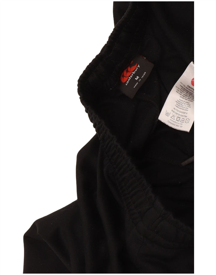 Calça de treino masculina Canterbury com estampa gráfica preta média de poliéster