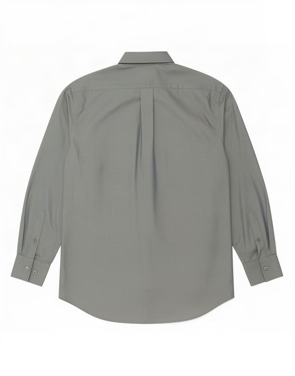 Camisa masculina Kenzo tamanho 40 15 1/2 algodão azul médio
