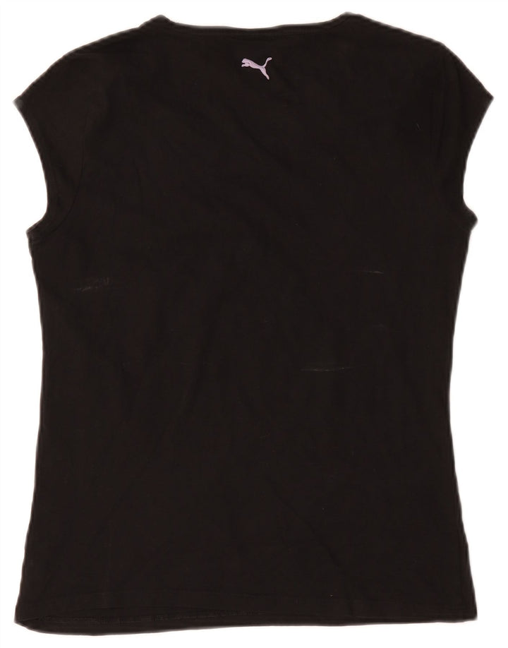 Puma Camiseta Feminina Graphic Top UK 14 Grande Preto