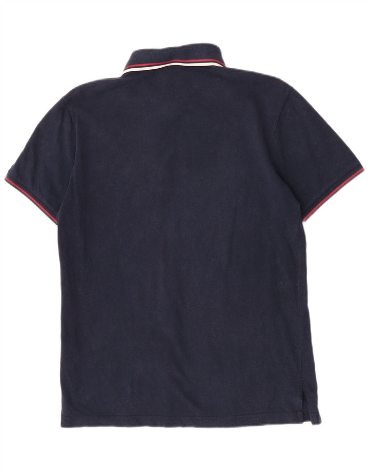 Camisa polo masculina Fred Perry médio algodão azul marinho