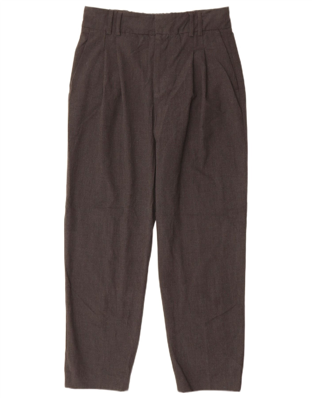 Calça Chino Feminina Zara EU 36 Pequeno W26 L25 Poliéster Cinza
