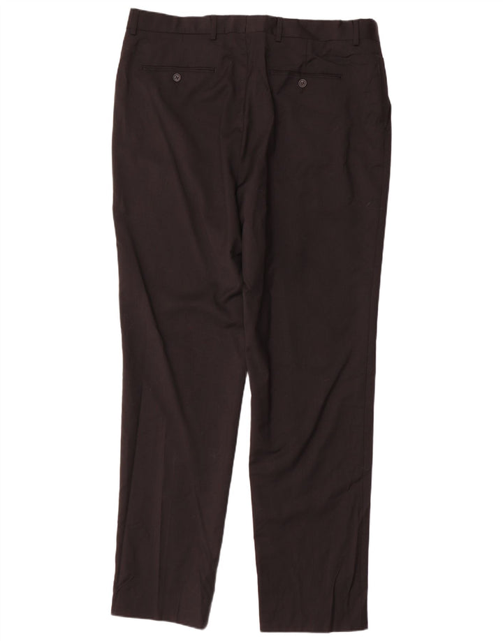 Calça Jaeger Masculina Slim Casual W38 L33 Lã Preta