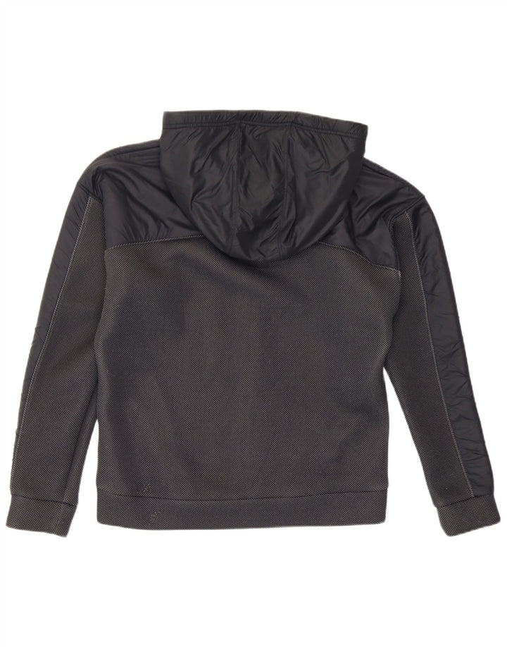 Suéter masculino Under Armour Graphic Zip com capuz pequeno poliéster manchado preto