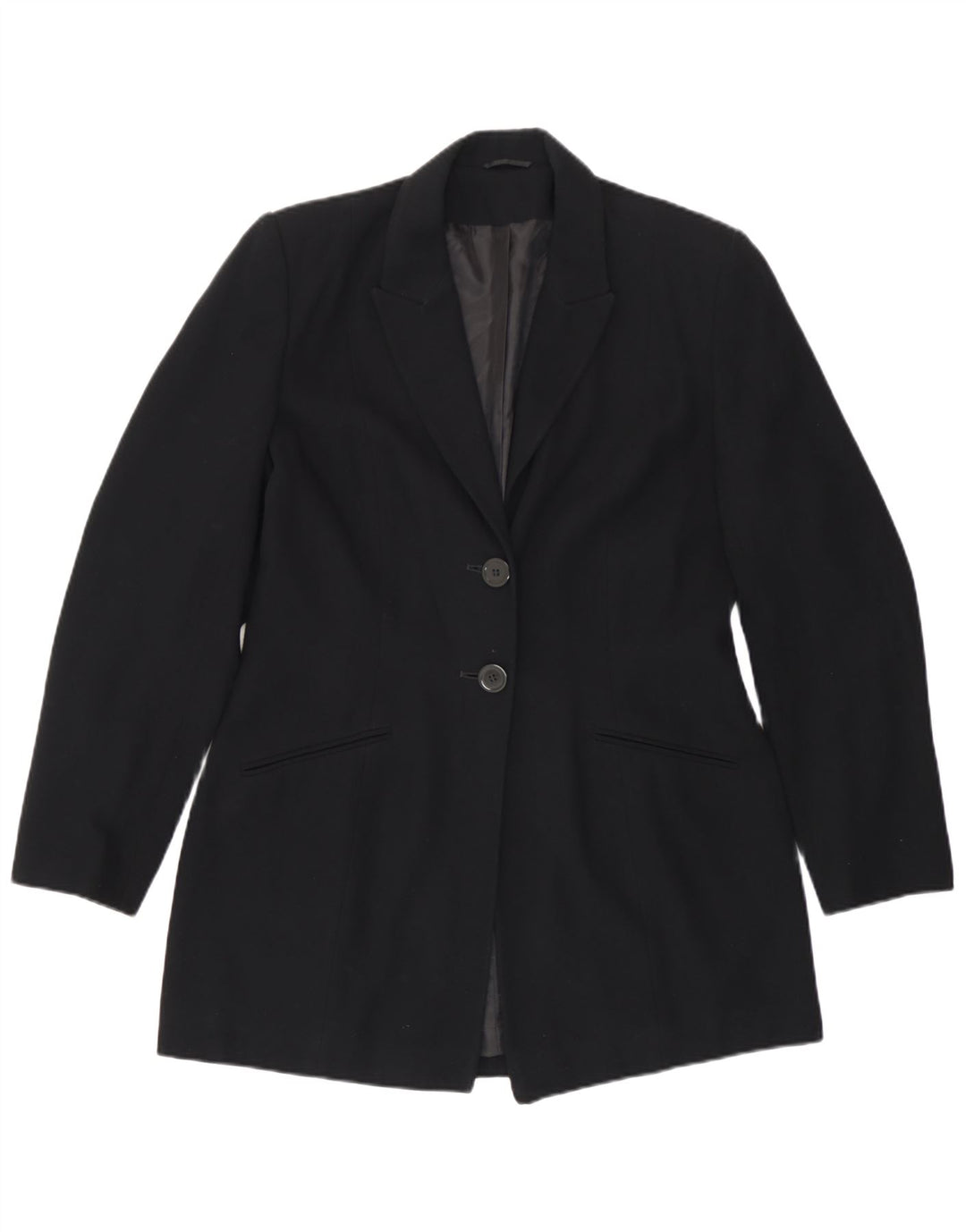 Jaqueta Blazer Feminina de 2 Botões da Principles UK 12 Poliéster Preto Médio