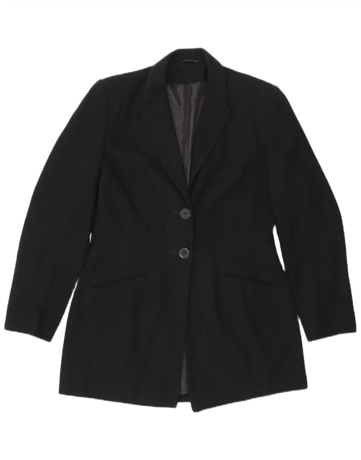 Jaqueta Blazer Feminina de 2 Botões da Principles UK 12 Poliéster Preto Médio