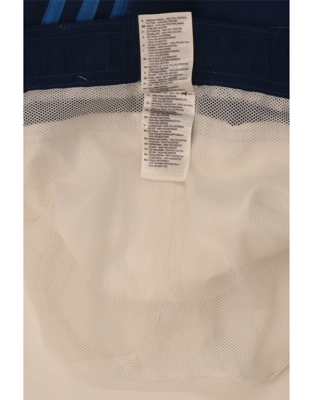 Shorts de natação masculinos Adidas Graphic médio branco colorblock poliéster