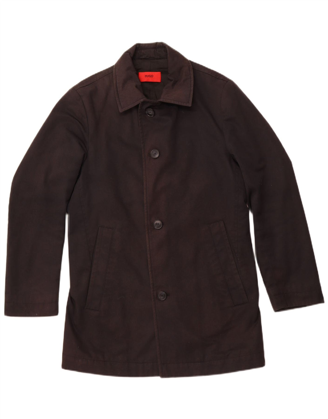 Casaco corta-vento masculino HUGO BOSS IT 48 poliéster preto médio