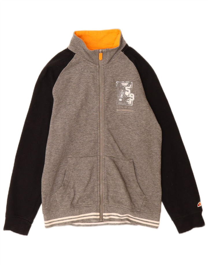 Jaqueta Ellesse Boys Graphic Tracksuit 9-10 anos cinza colorblock