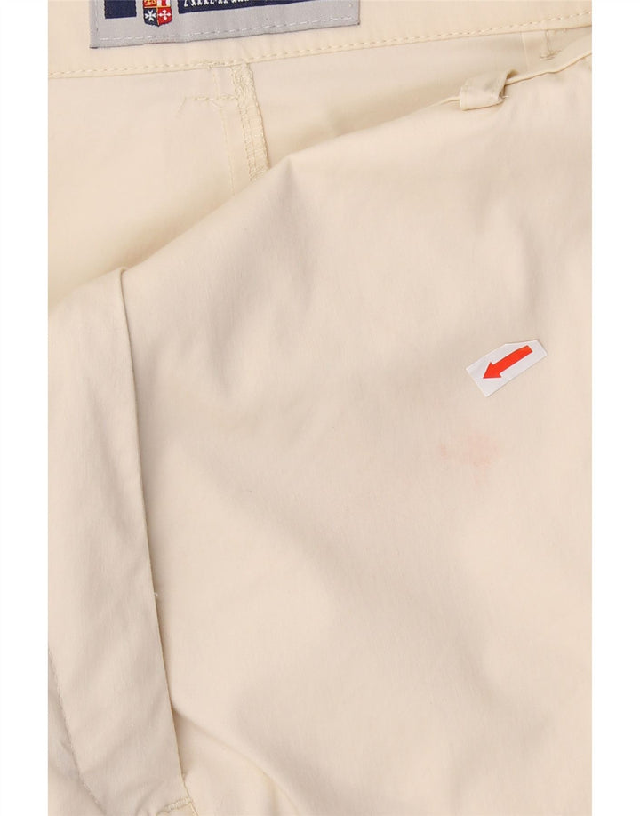 ARMATA DI MARE Womens Straight Chino Trousers W30 L31 Off White Vintage Armata Di Mare and Second-Hand Armata Di Mare from Messina Hembry 