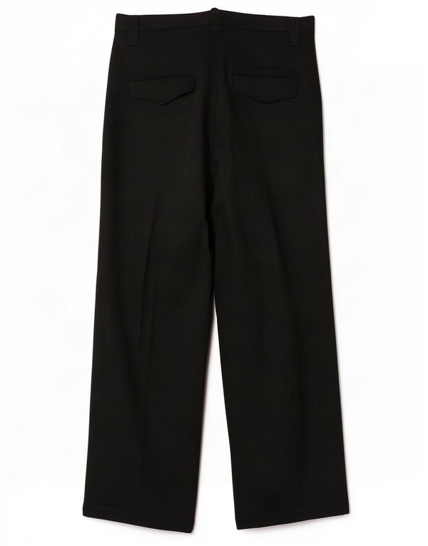 Zara Calça feminina cintura alta com pregas XS W24 L30 acetato preto