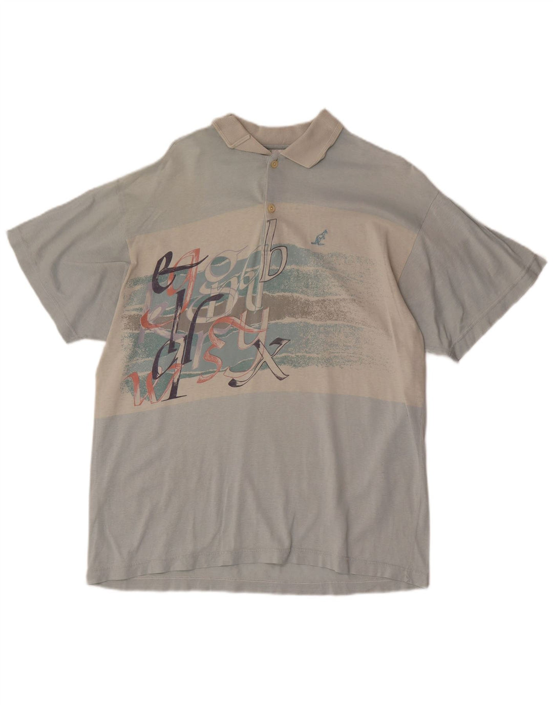 Camisa pólo gráfica masculina AUSTRALIAN L'ALPINA IT 50 azul médio