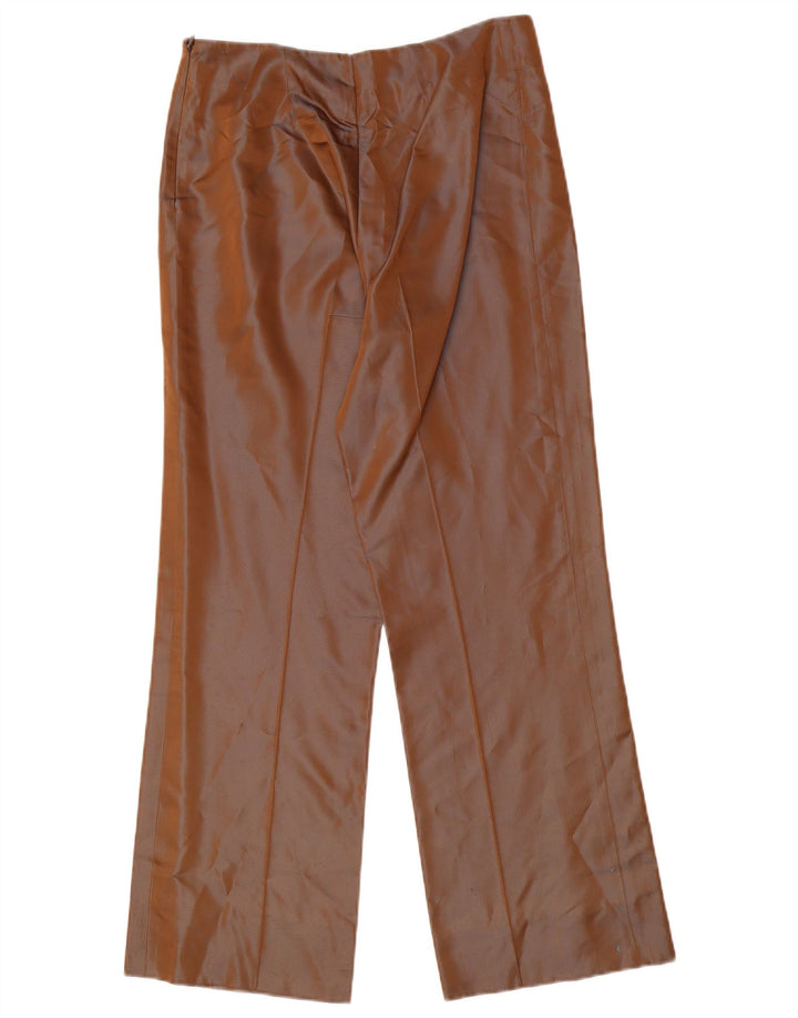 Calça feminina LA PERLA Marvel reta casual IT 44 médio W28 L28 marrom