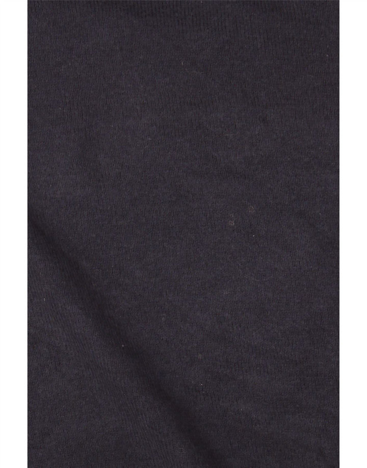 Suéter masculino EDDIE BAUER com zíper e gola XL azul marinho algodão