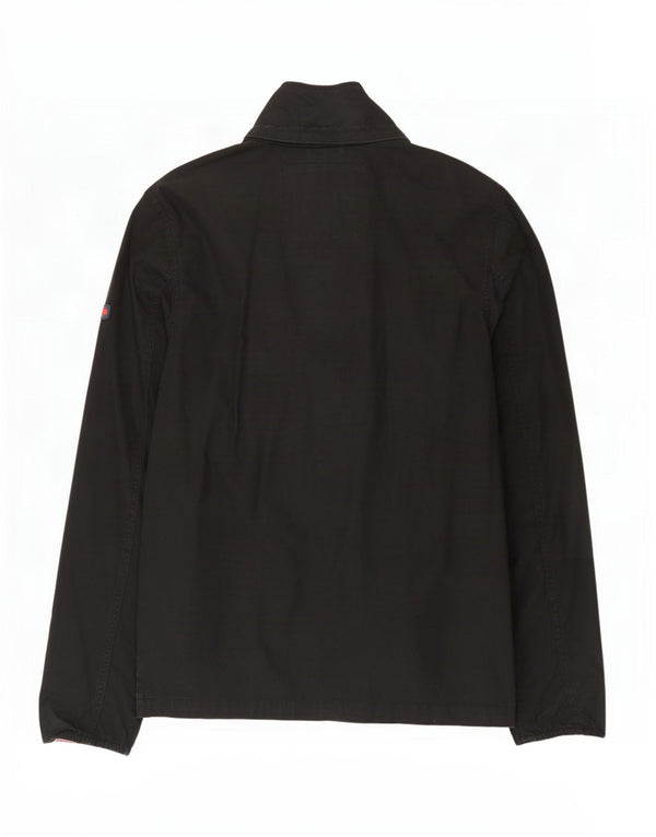 Jaqueta bomber masculina Tommy Hilfiger Reino Unido 40 grande algodão preto