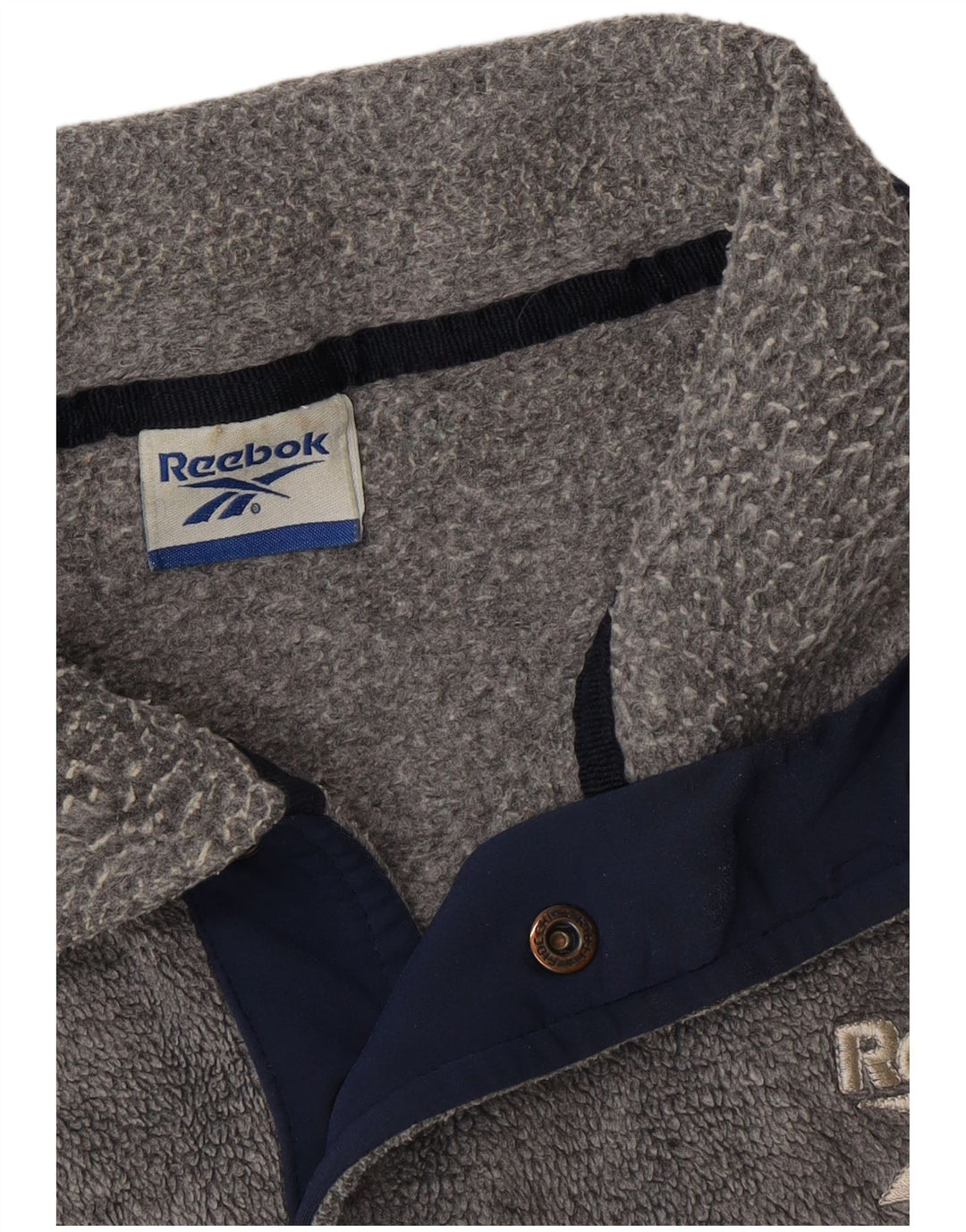 Suéter masculino de lã com gola redonda REEBOK XL cinza