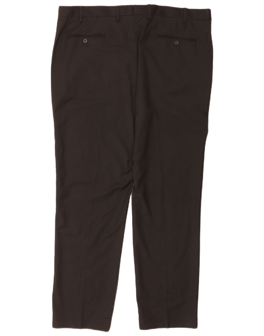 Calça masculina de ajuste regular Marks & Spencer W40 L31 poliéster preto
