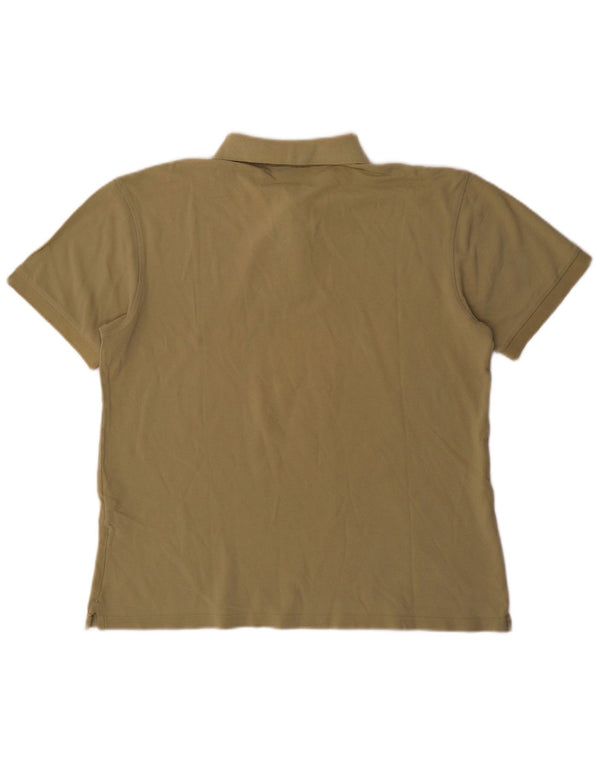 Camisa polo masculina Marlboro Classics grande algodão cáqui