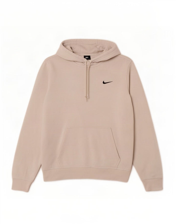 Nike Mens Hoodie Jumper Pequeno Algodão Cinza