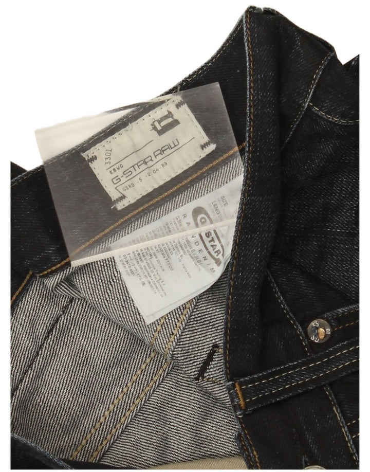 Calça jeans feminina G-STAR 3301 Slim W32 L32 azul marinho algodão