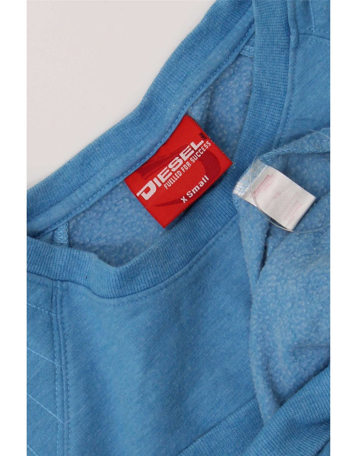 Suéter gráfico feminino Diesel UK 6 XS azul poliéster