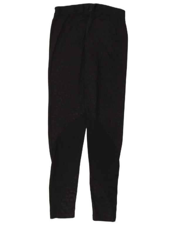 Leggings femininas Nike Dri Fit Graphic UK 8 pequenas pretas com estampa animal