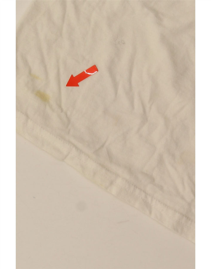 Colete gráfico masculino HURLEY Top XL de algodão branco