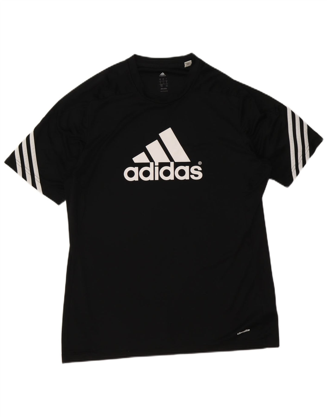 Camiseta Adidas Masculina Climalite Graphic Top Grande Poliéster Preto