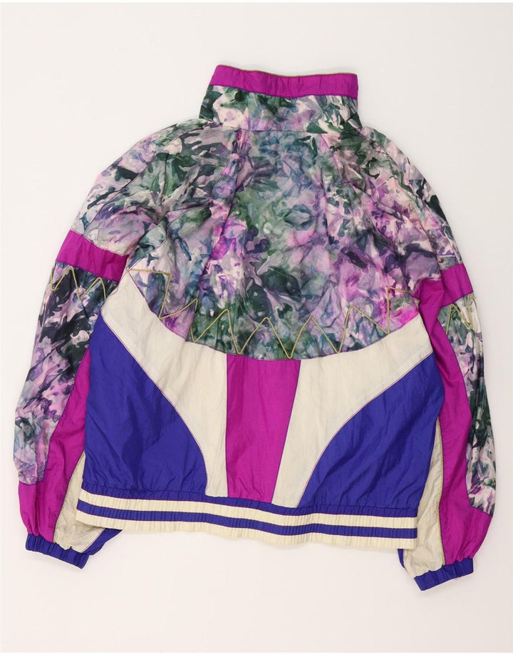 Jaqueta de esqui feminina com padrão abstrato EAST WEST UK 14 média multicolorida