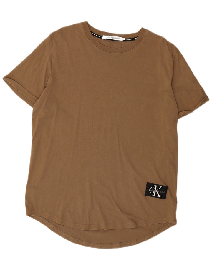 Camiseta masculina CALVIN KLEIN JEANS Top XL algodão marrom