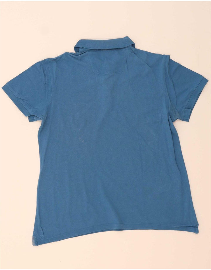Camisa pólo masculina HUGO BOSS grande azul