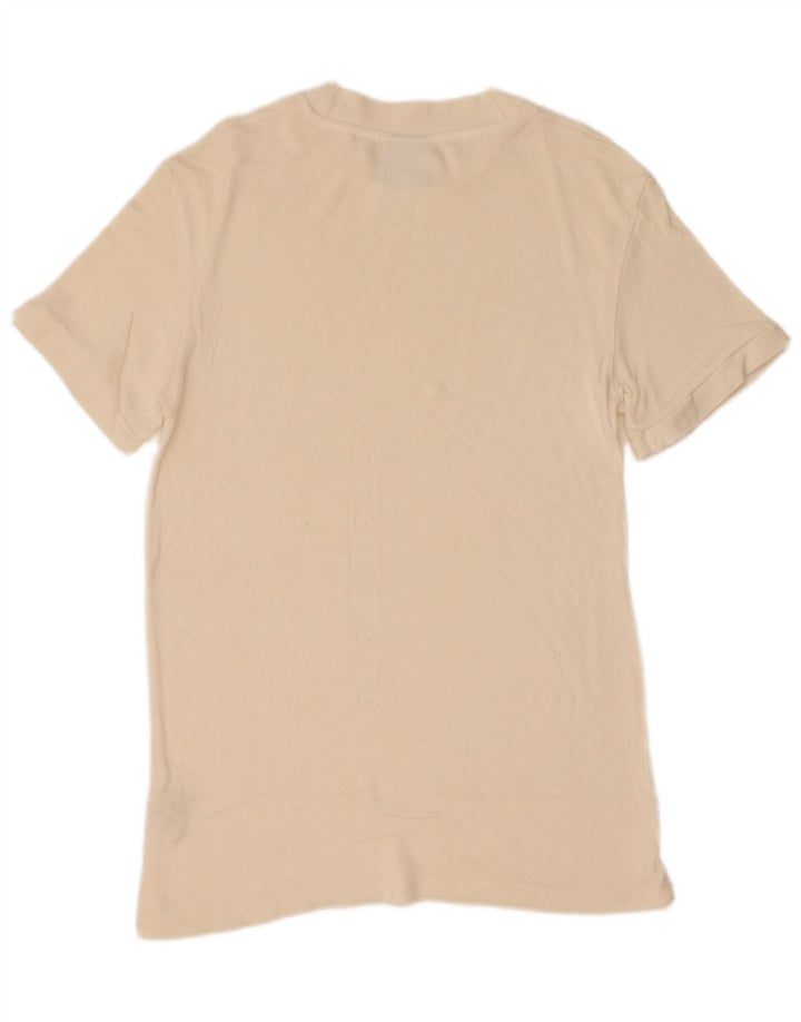 Camiseta masculina Zara Top médio off white