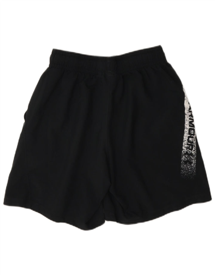 Under Armour Mens Graphic Sport Shorts Pequeno Poliéster Colorblock Preto